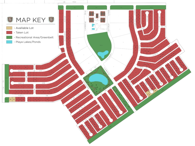 Plat Map Preston Manor